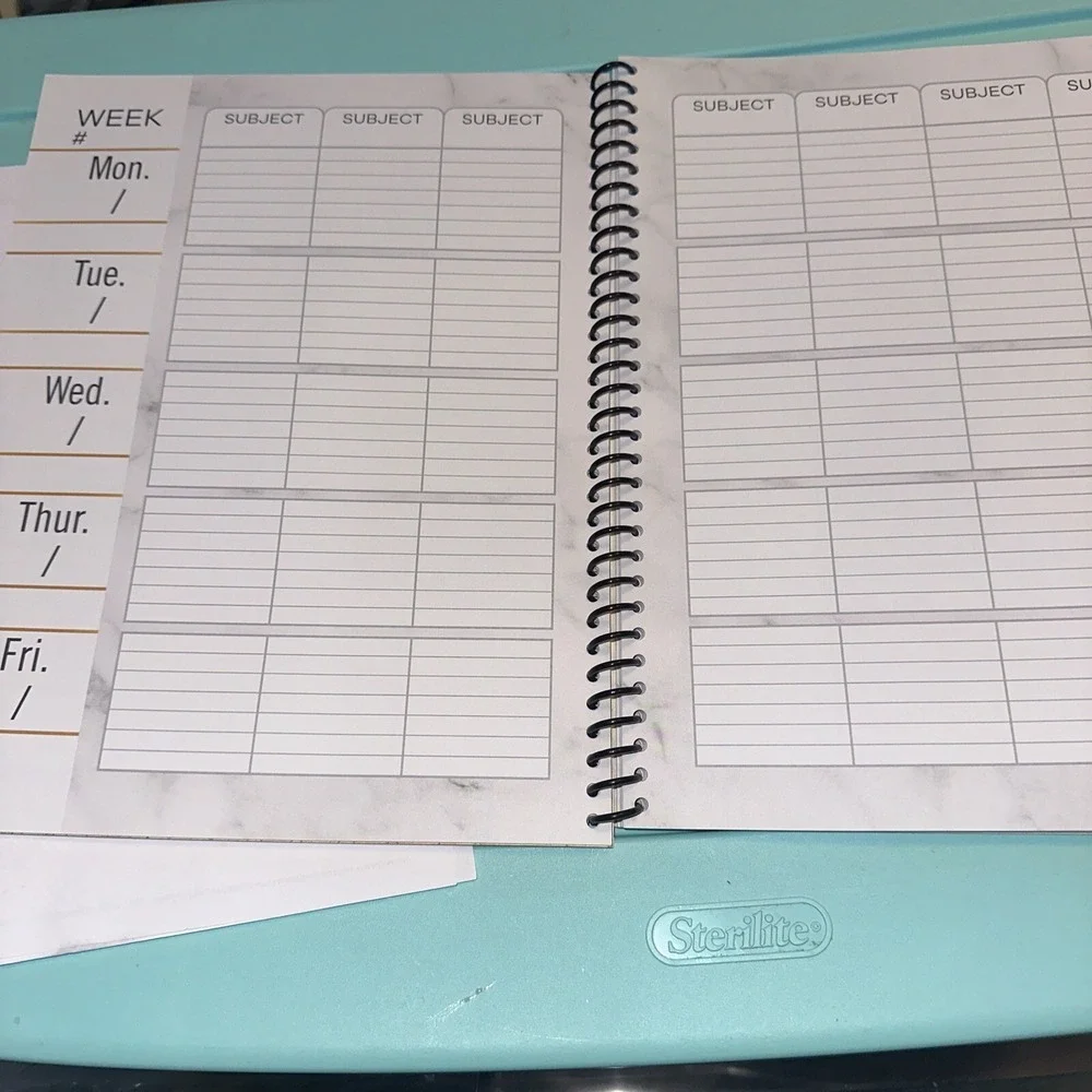 Carson Dellosa Schoolgirl Style 12-Month Undated Teacher Planner with Stickers